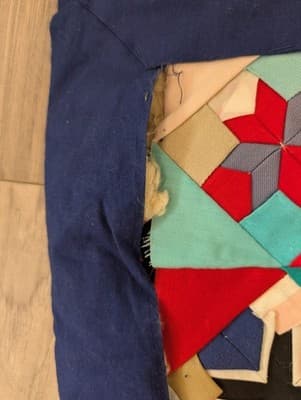 Vintage Chinese Embroidered Patchwork Quilt Blanket Dragon Panda Silk Throw - Thumbnail 6
