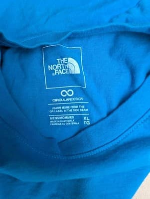 The North Face Circular Design Graphic T-Shirt Mens XL Blue Never Stop Exploring - Thumbnail 7