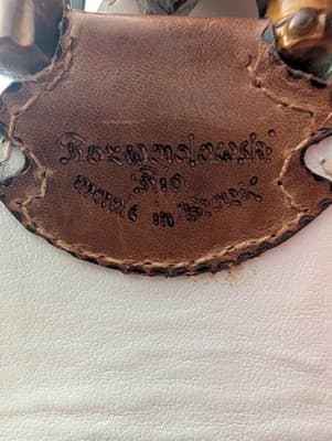 ​Vtg Rozwadowski Rio Handmade Woven Straw Leather Bamboo Purse Crossbody Bag - Thumbnail 4