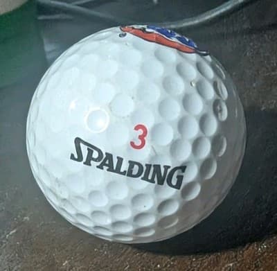 Vintage Grateful Dead Spalding 3 Golf Ball - Steal Your Face Stealie RARE - Thumbnail 2