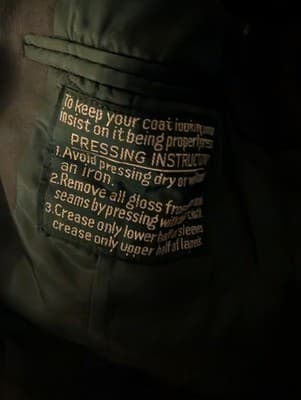 Vintage US Army Service Uniform Dress Jacket Coat - 36 Regular - Army Green 44 - Thumbnail 4