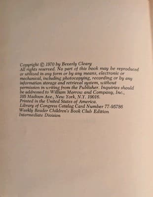 Runaway Ralph Beverly Cleary 1970 Vintage Hardcover Weekly Reader Book Club - Thumbnail 6