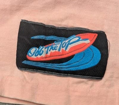 Vintage Off The Top Shirt Mens XL Peach Pink Surf Skateboard Single Stitch USA - Thumbnail 2