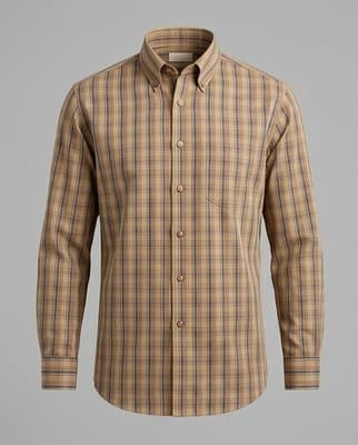 Vintage 1970s Sero Shirtmakers Plaid Button Down - L - Ivy League TD Sherman NY - Thumbnail 3