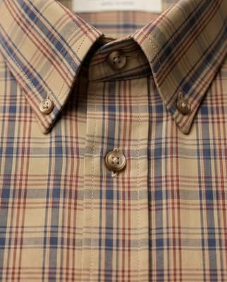 Vintage 1970s Sero Shirtmakers Plaid Button Down - L - Ivy League TD Sherman NY - Thumbnail 2