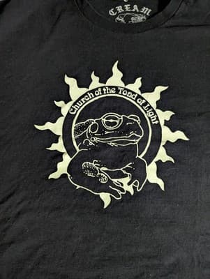 Church of The Toad of Light Black T-Shirt 2XL Psychedelic Art - Thumbnail 2
