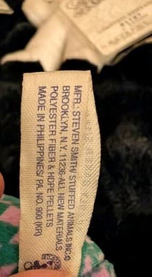 Vintage 1998 Grateful Dead Liquid Blue Plush Bear PEARLY BAKER Green Pink Collar - Thumbnail 5