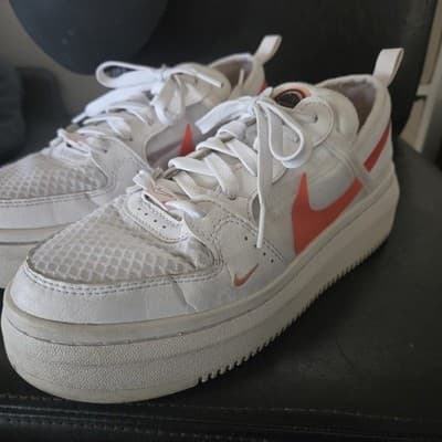 Nike Wmns Court Vision Alta TXT 'White Magic Ember' CW6536-101 Size 8.5