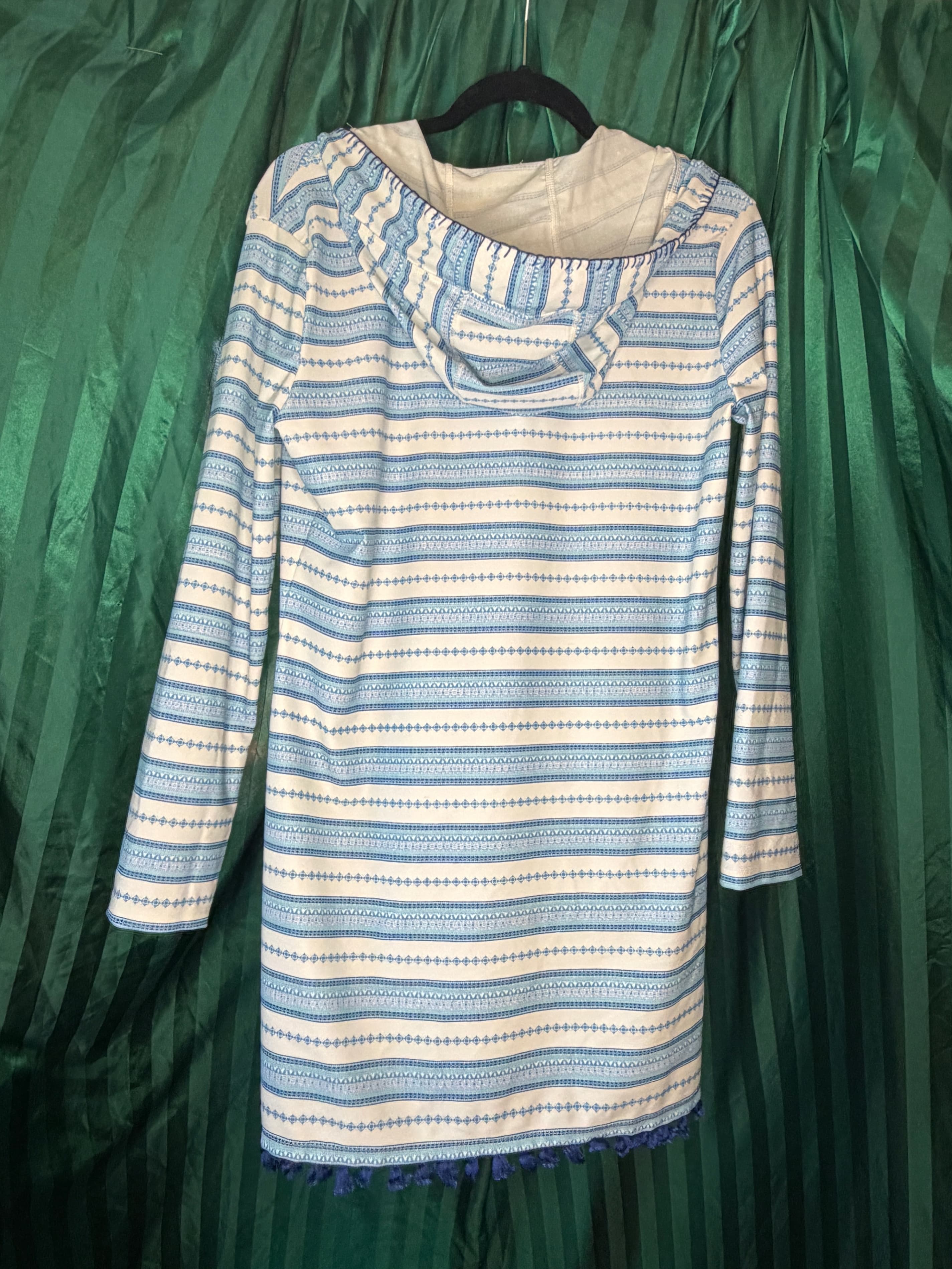 Cabana Life UPF 50+ Sun Protective Tunic - Blue & White (Style 502-A-JSB) - Thumbnail 2