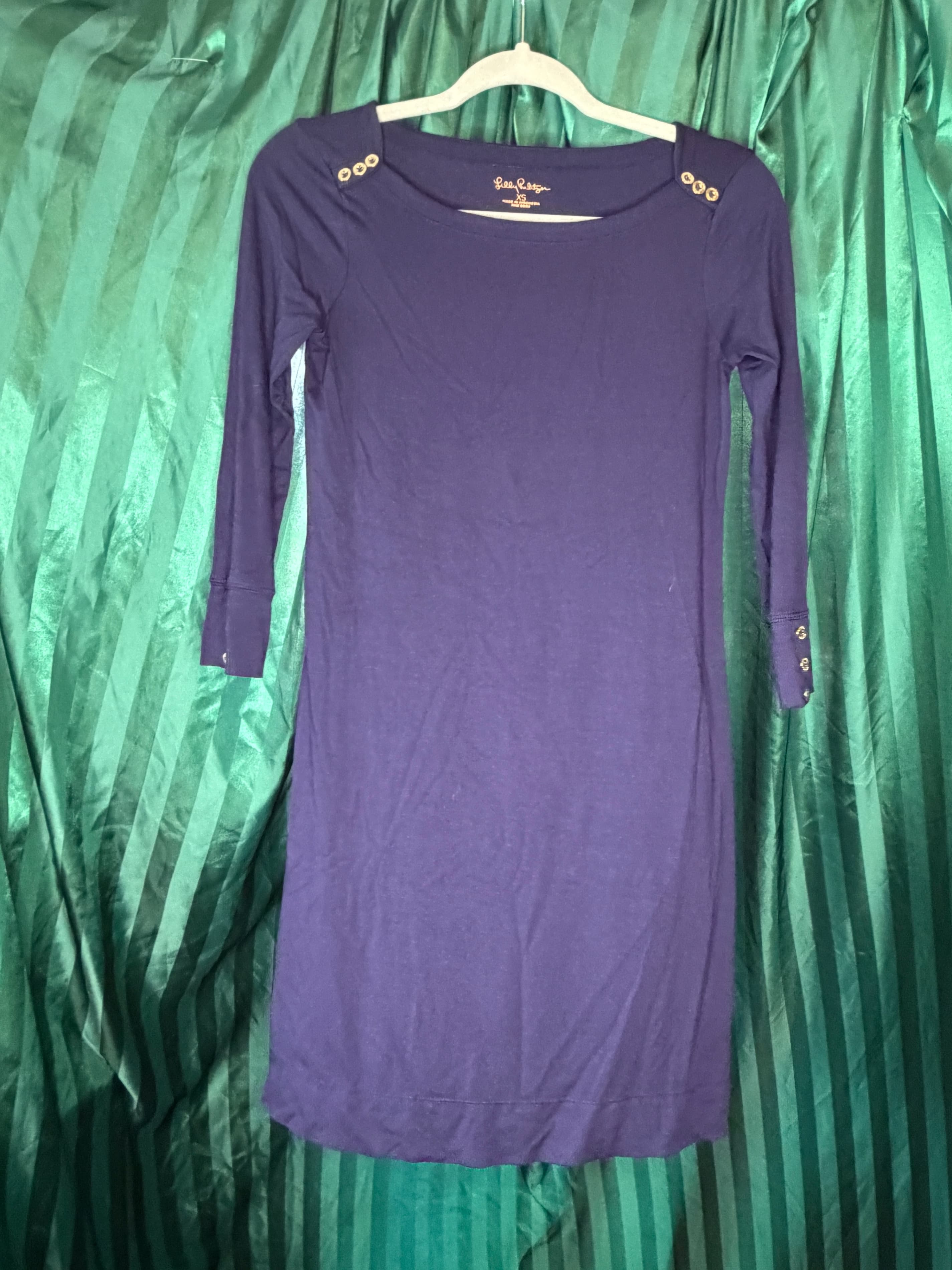 Lilly Pulitzer Navy Blue XS Shift Dress - Thumbnail 2
