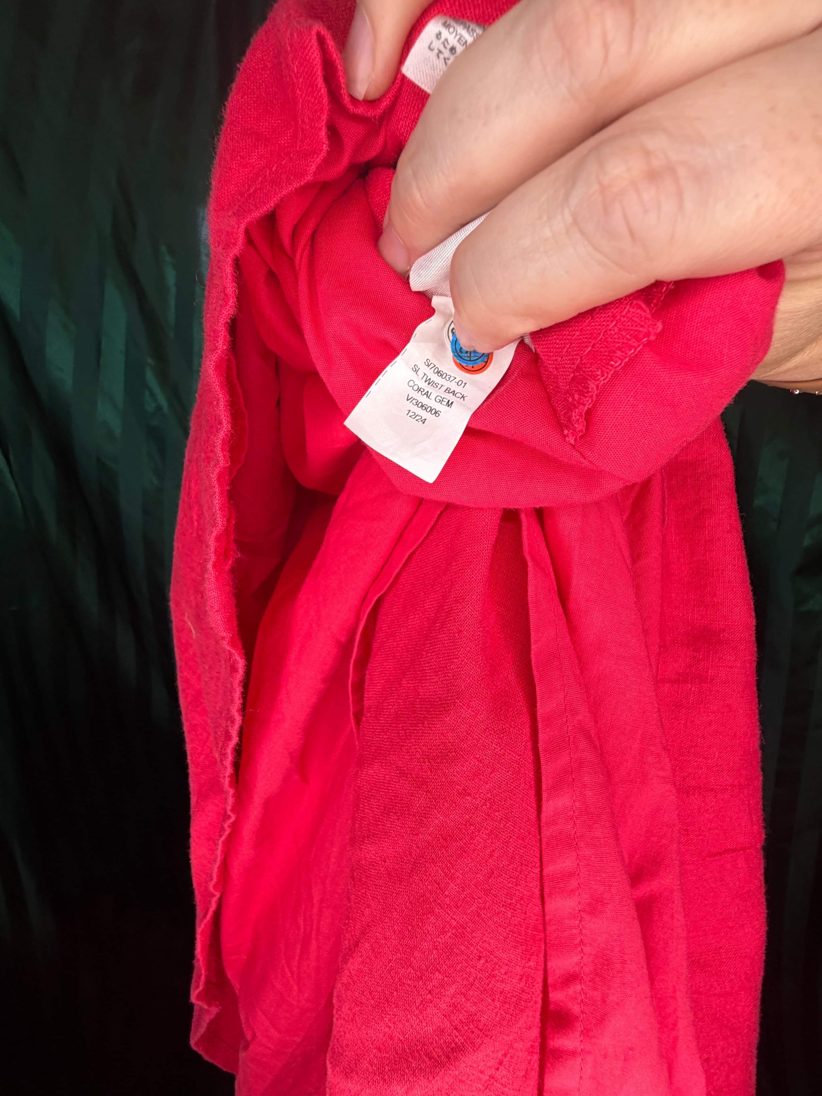 Banana Republic Red Halter Midi Dress Size L - Thumbnail 4