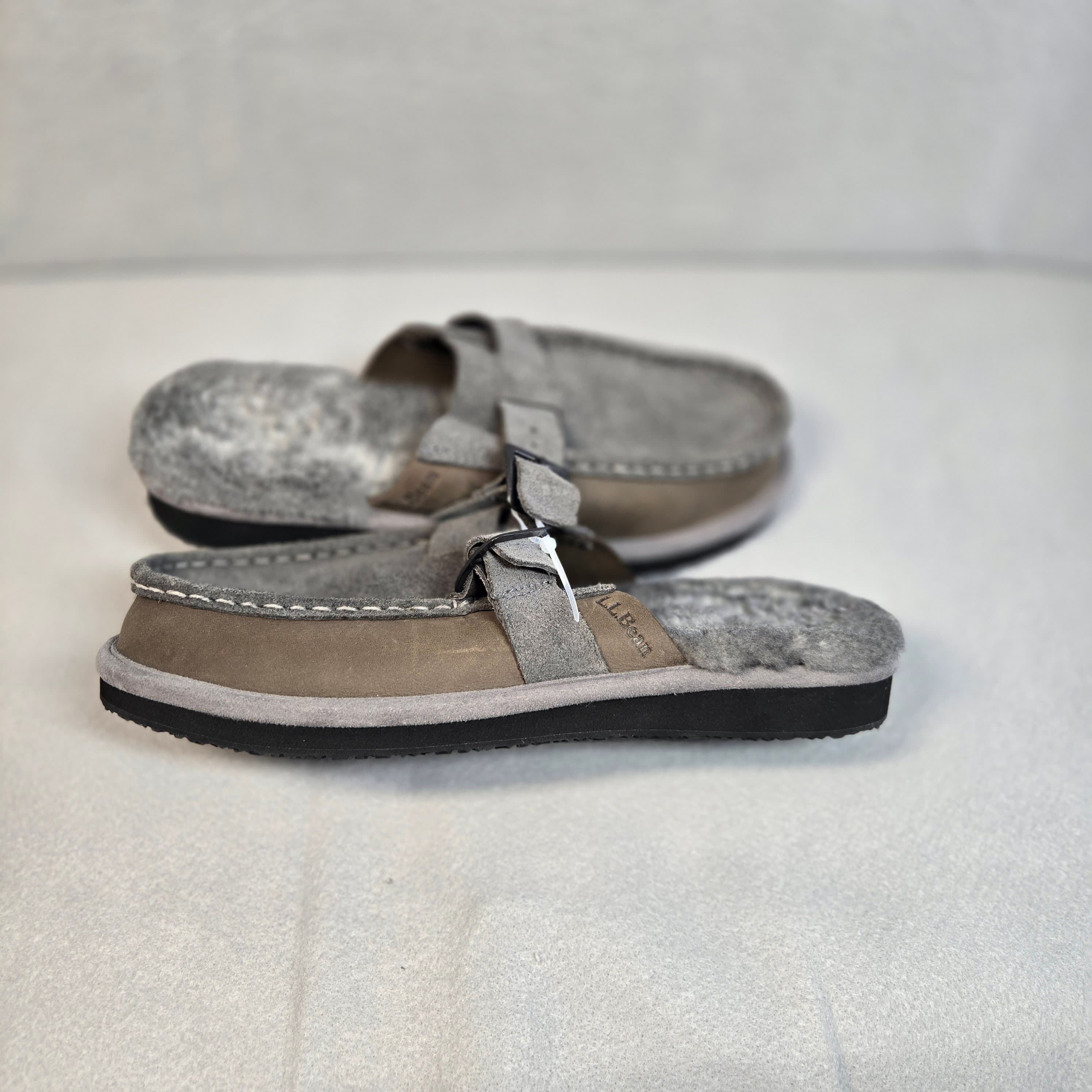 L.L. Bean Shearling Lined Suede Sandals - Thumbnail 7