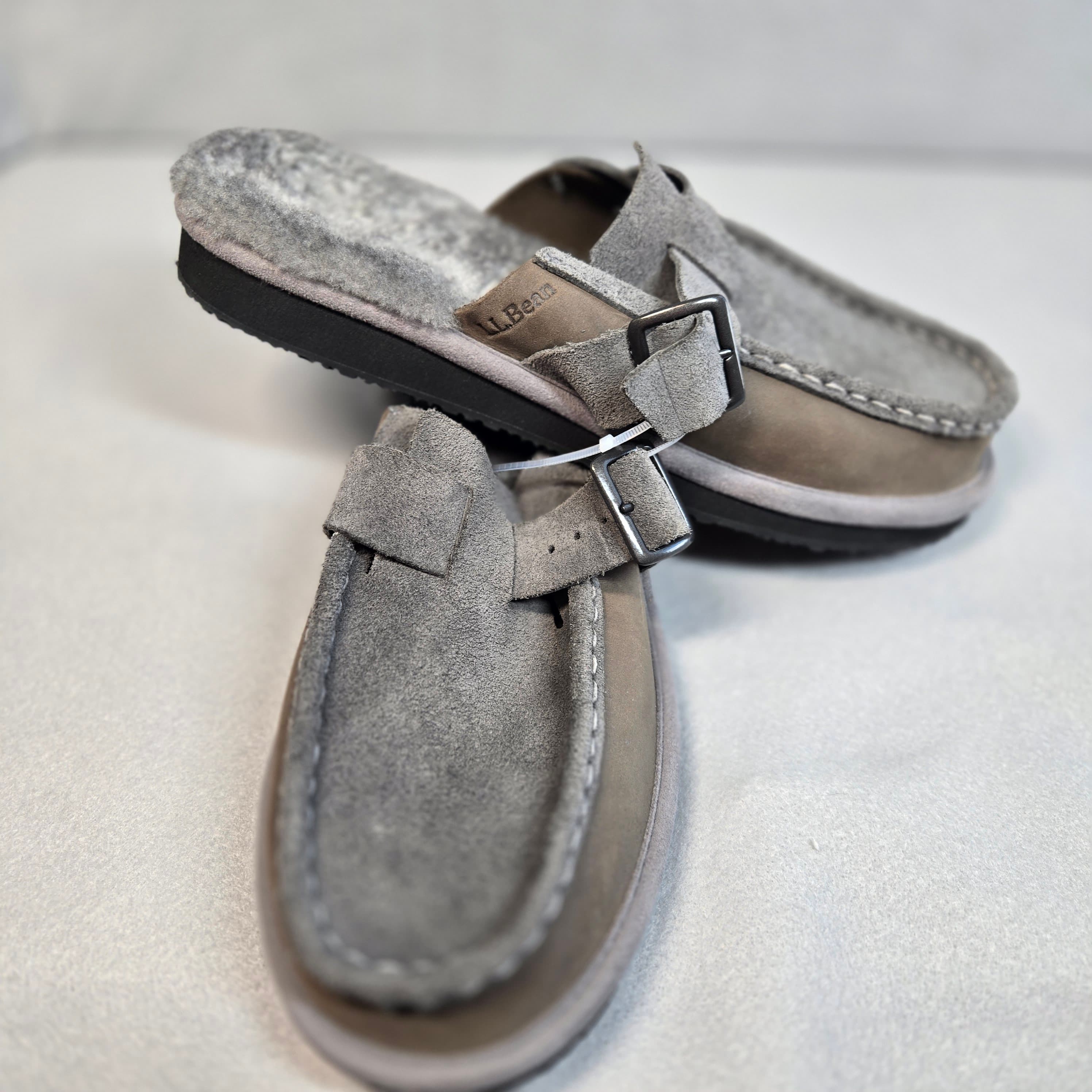 L.L. Bean Shearling Lined Suede Sandals - Thumbnail 3
