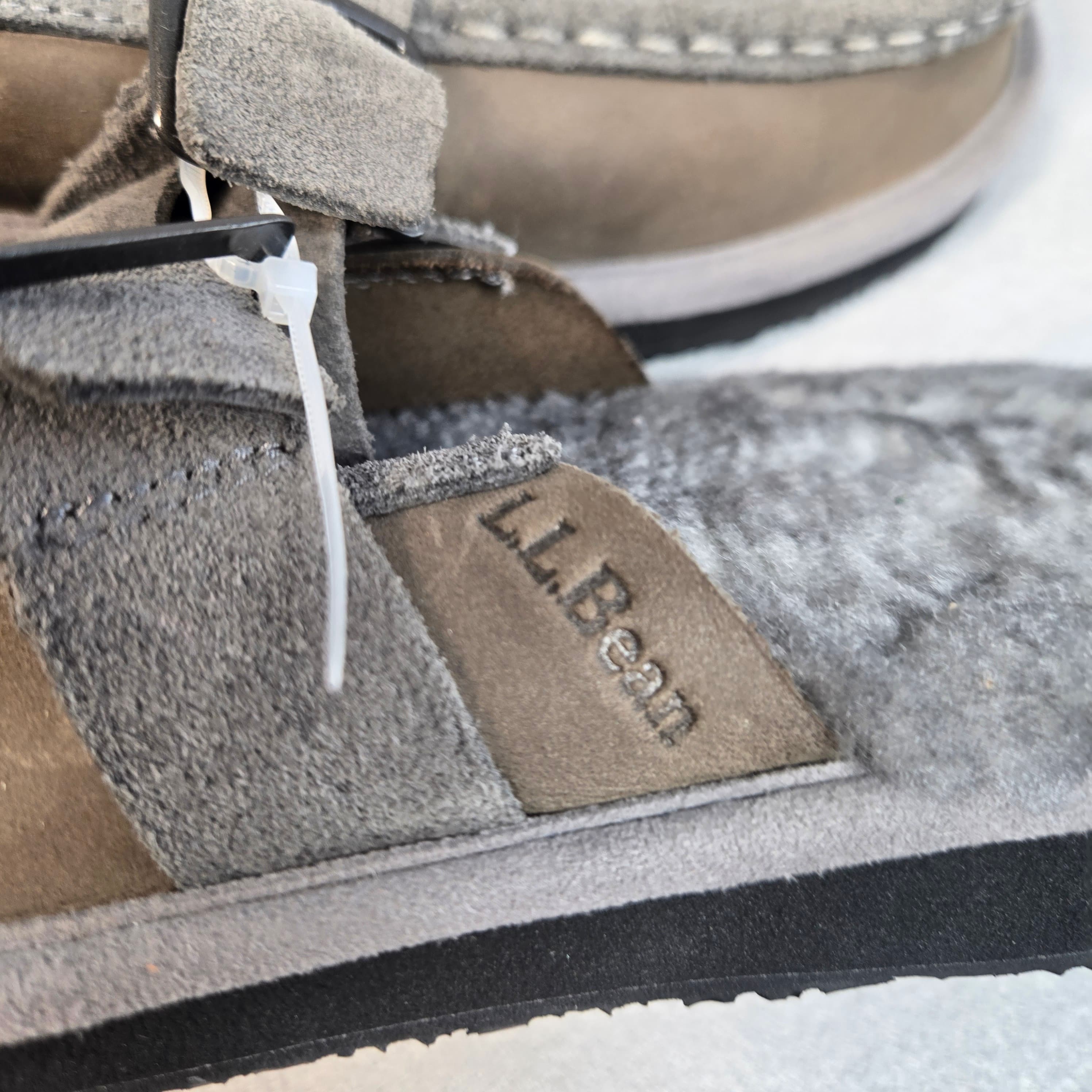 L.L. Bean Shearling Lined Suede Sandals - Thumbnail 6
