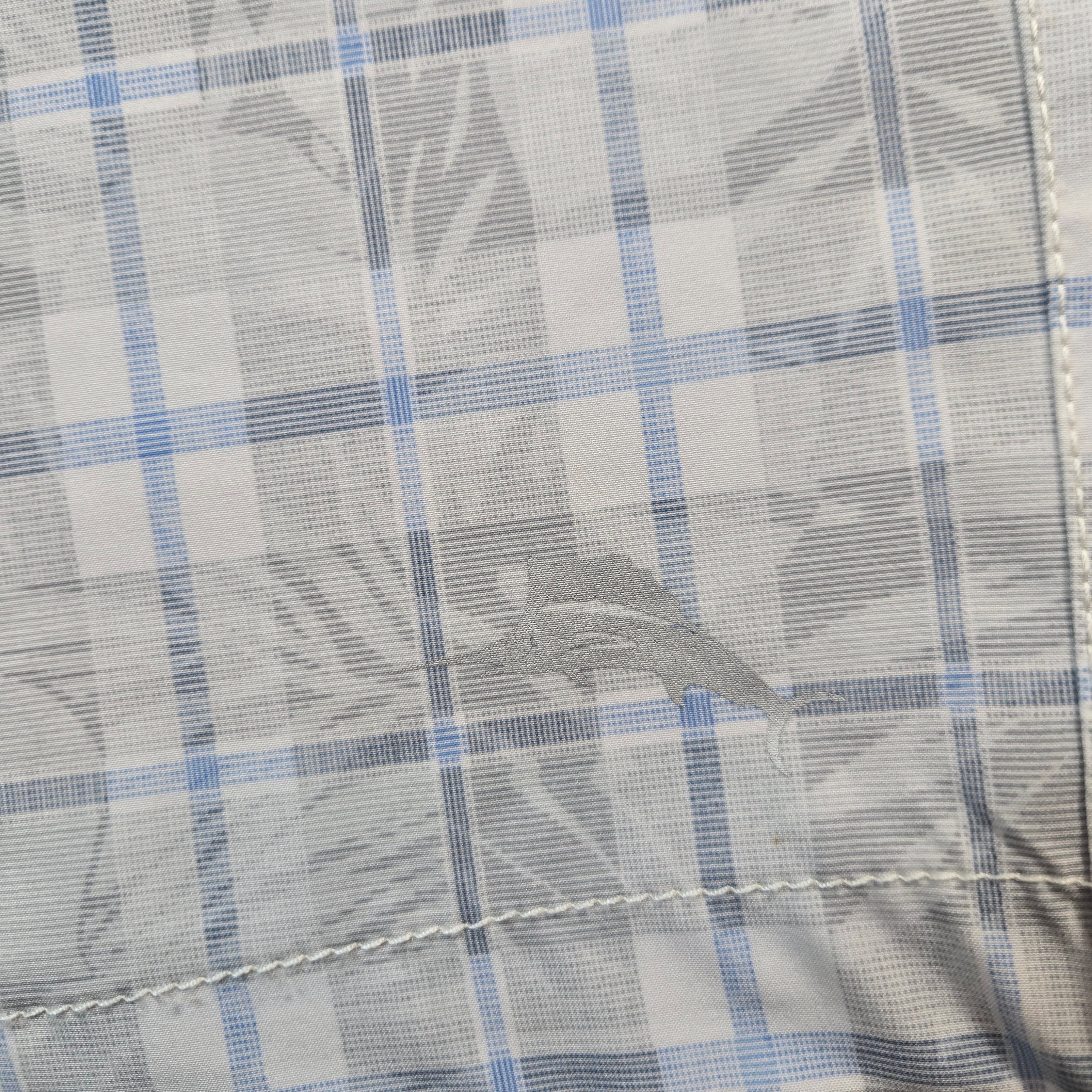 Tommy Bahama Plaid Shorts with Palm Print Size 35 - Thumbnail 7