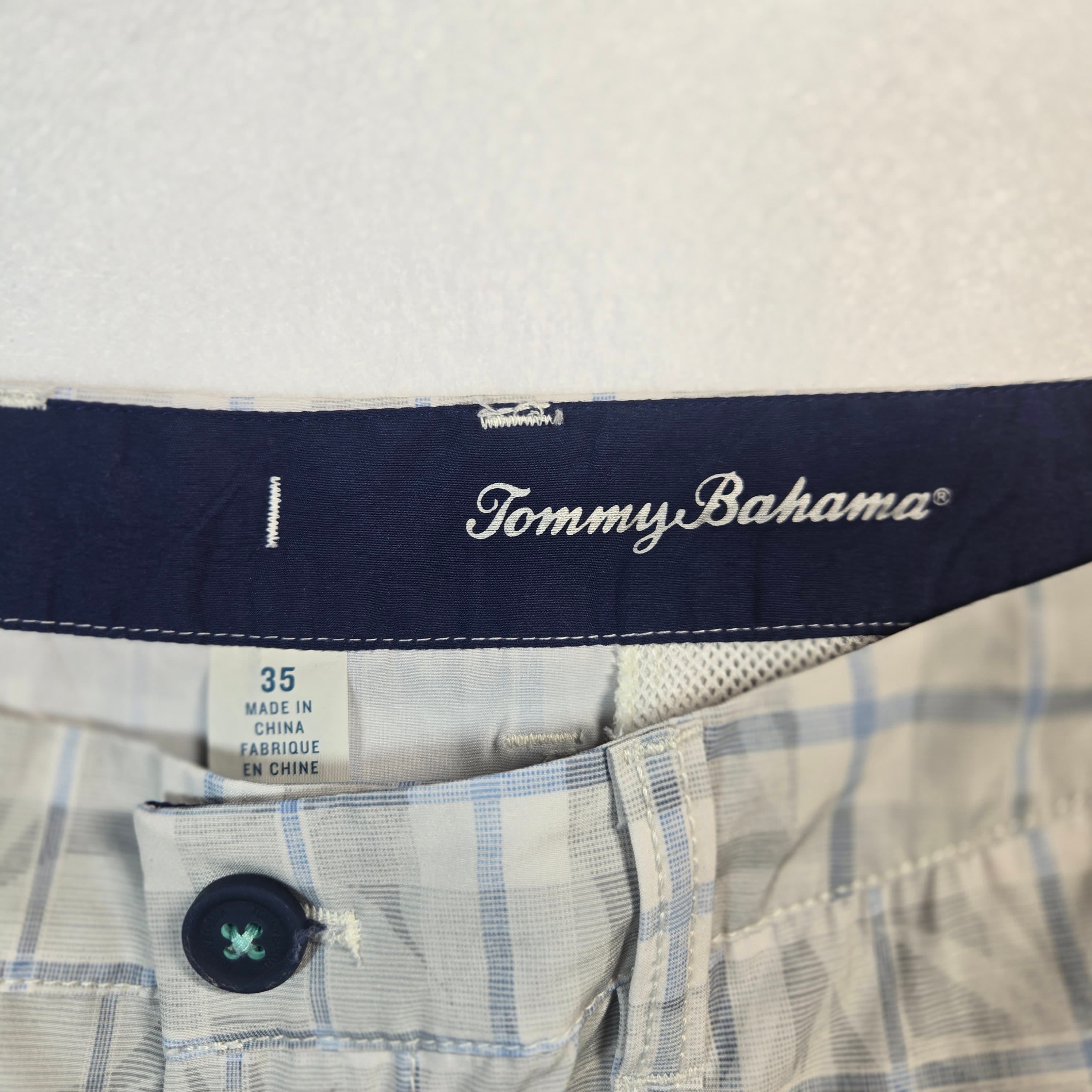 Tommy Bahama Plaid Shorts with Palm Print Size 35 - Thumbnail 9