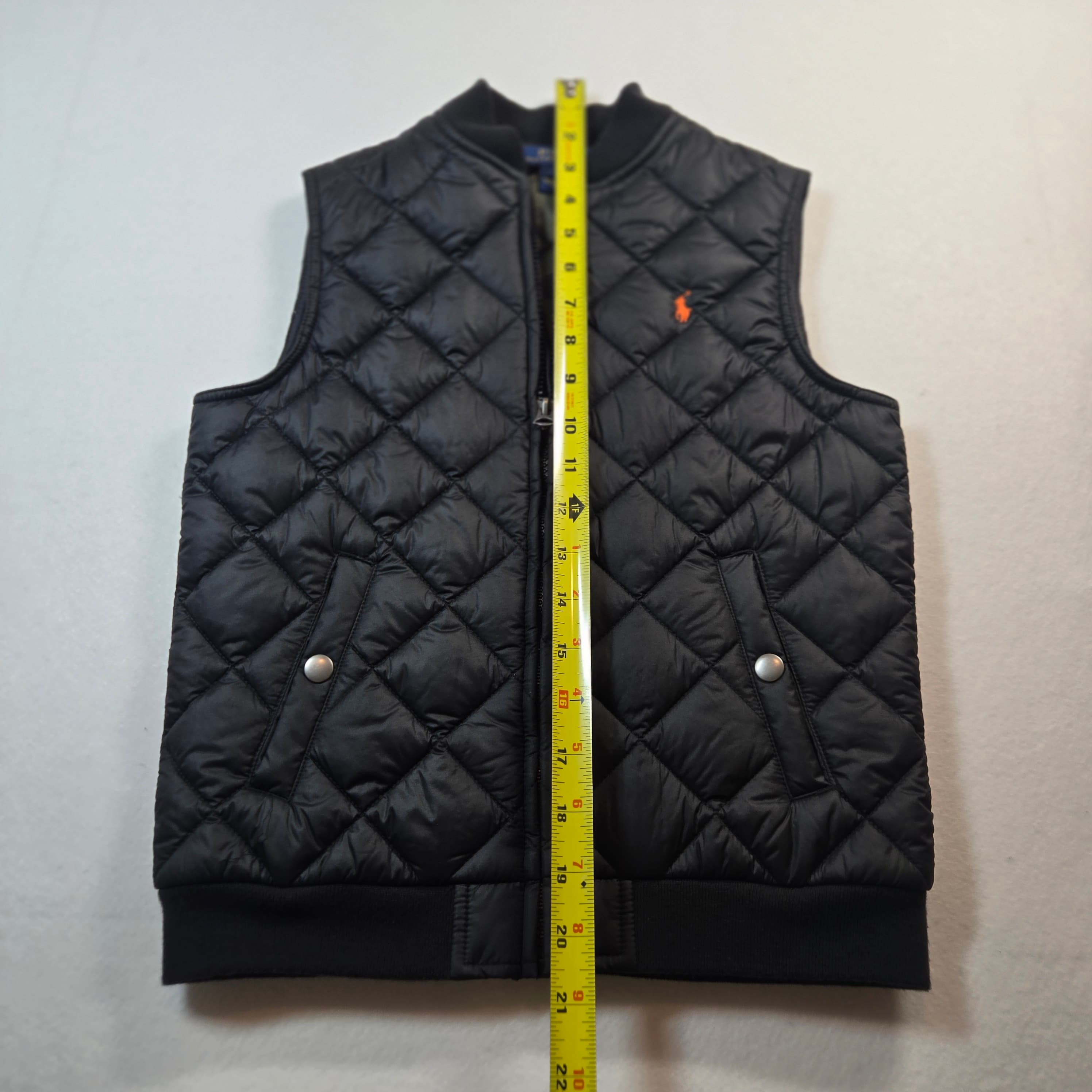 Boys Polo Ralph Lauren Quilted Vest Black Size 7 - Thumbnail 6