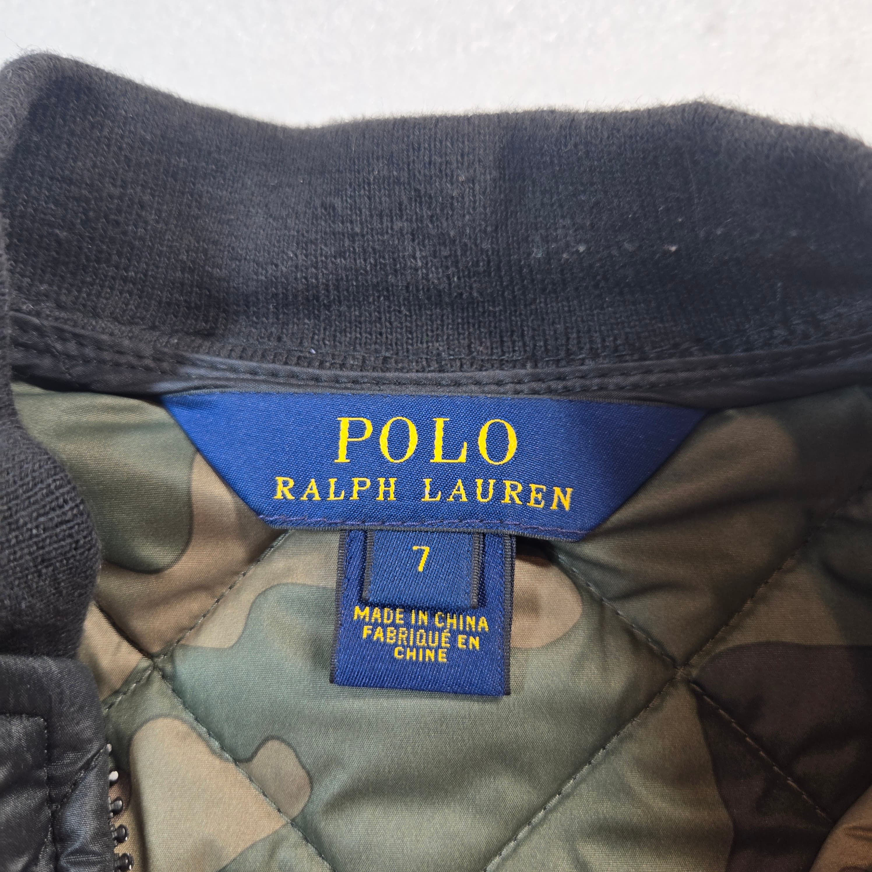 Boys Polo Ralph Lauren Quilted Vest Black Size 7 - Thumbnail 7