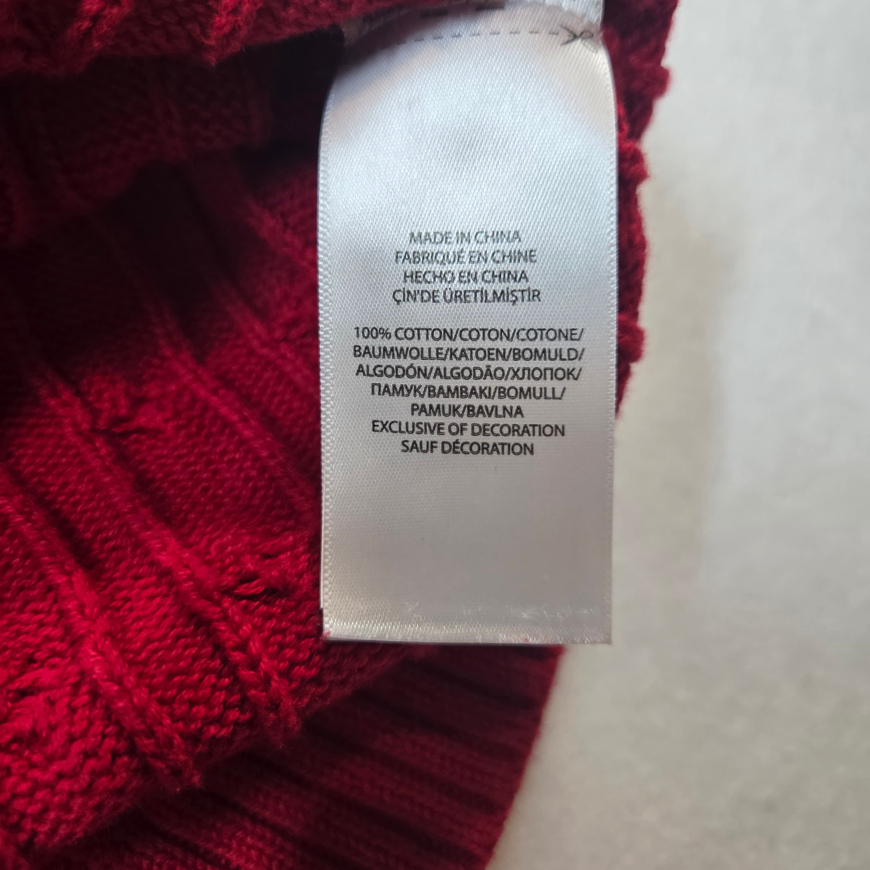 Boys Polo Ralph Lauren Red Cable Knit Sweater Vest Size 7 - Thumbnail 4