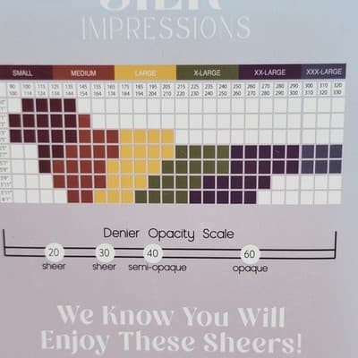 Silk Impressions Pantyhose 2 Pack XXL Coffee Bean 20 Denier Light Support Sheer - Thumbnail 5