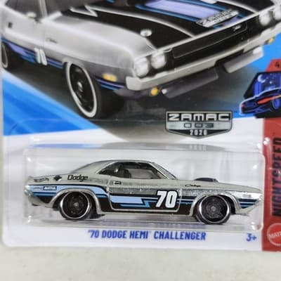 2026 Hot Wheels '70 Dodge Hemi Challenger Zamac Nightspeed Car 1/64 Toy NEW - Thumbnail 2