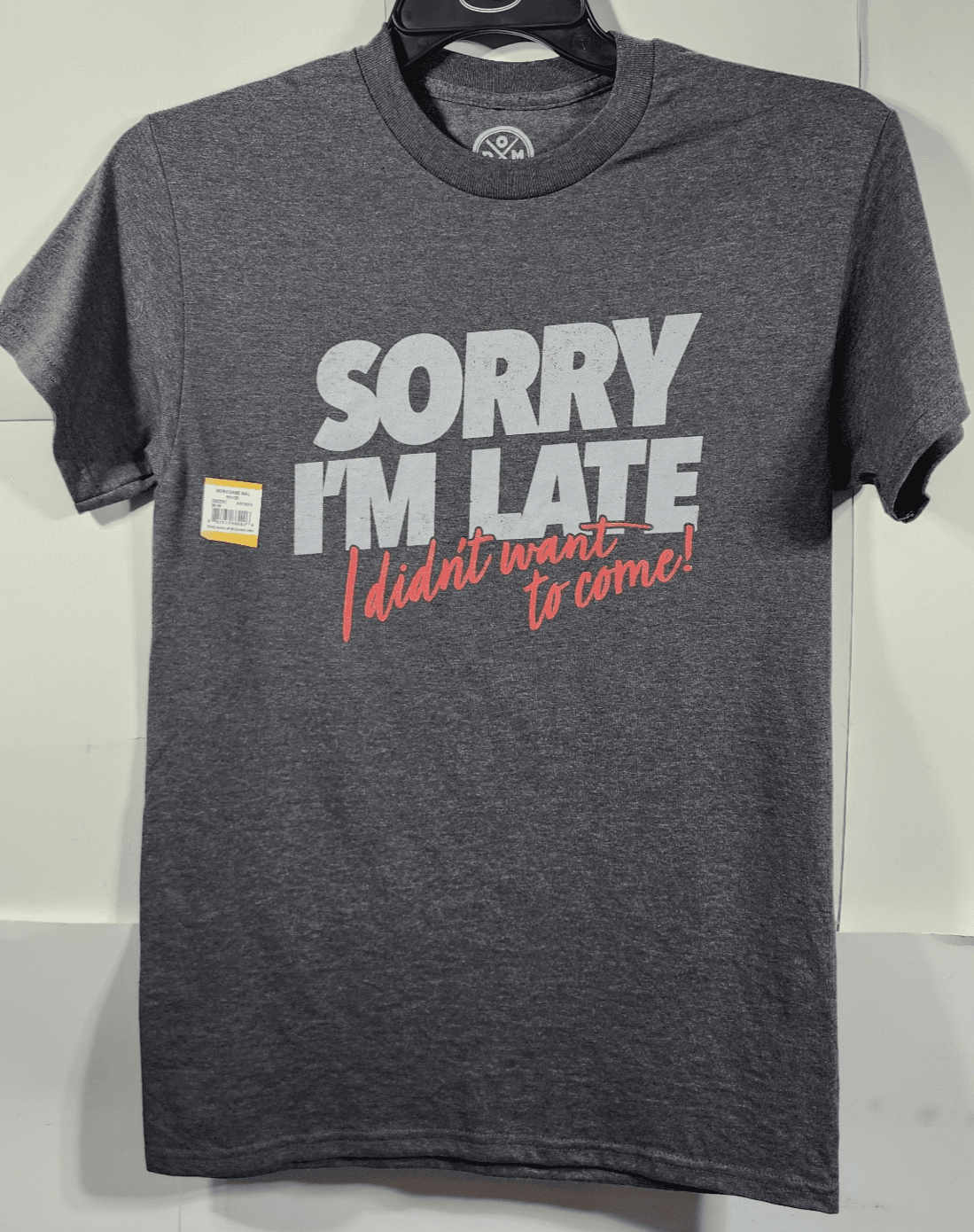 Men's S Tshirt Sorry im Late i Didnt Want to Come Graphic Short Sleeve NEW - Thumbnail 5