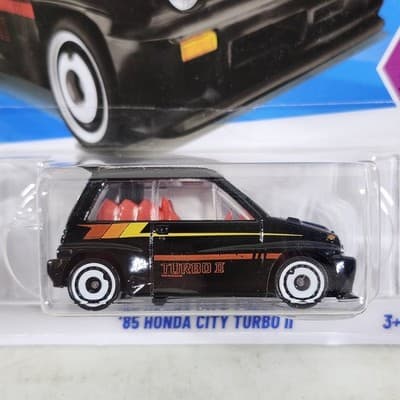 2026 Hot Wheels ‘85 Honda City Turbo II Compact Kings Black Car 1/64 Toy NEW - Thumbnail 2
