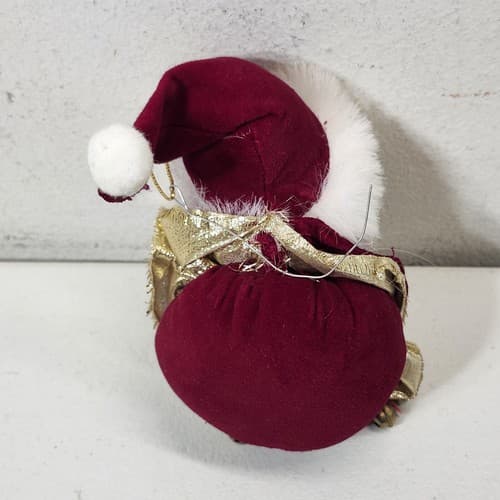 Vintage Santa Claus Head Ornament Holiday Tree Decoration Hanging - Thumbnail 6