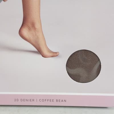 Silk Impressions Pantyhose 2 Pack XXL Coffee Bean 20 Denier Light Support Sheer - Thumbnail 2