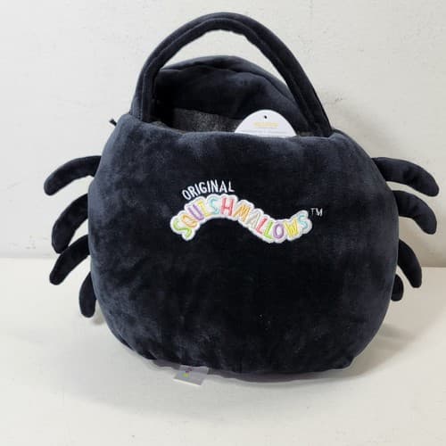 Bella The Spider Squishmallow 12" Big Halloween Toy Black Red Plush Soft Pillow - Thumbnail 4
