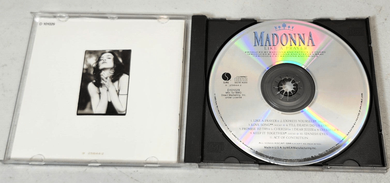 Like A Prayer by Madonna Music CD 1989 - Thumbnail 2