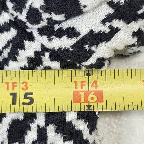 JM Collection Women's Jacket Size XS Black White Geometric Print - Thumbnail 2