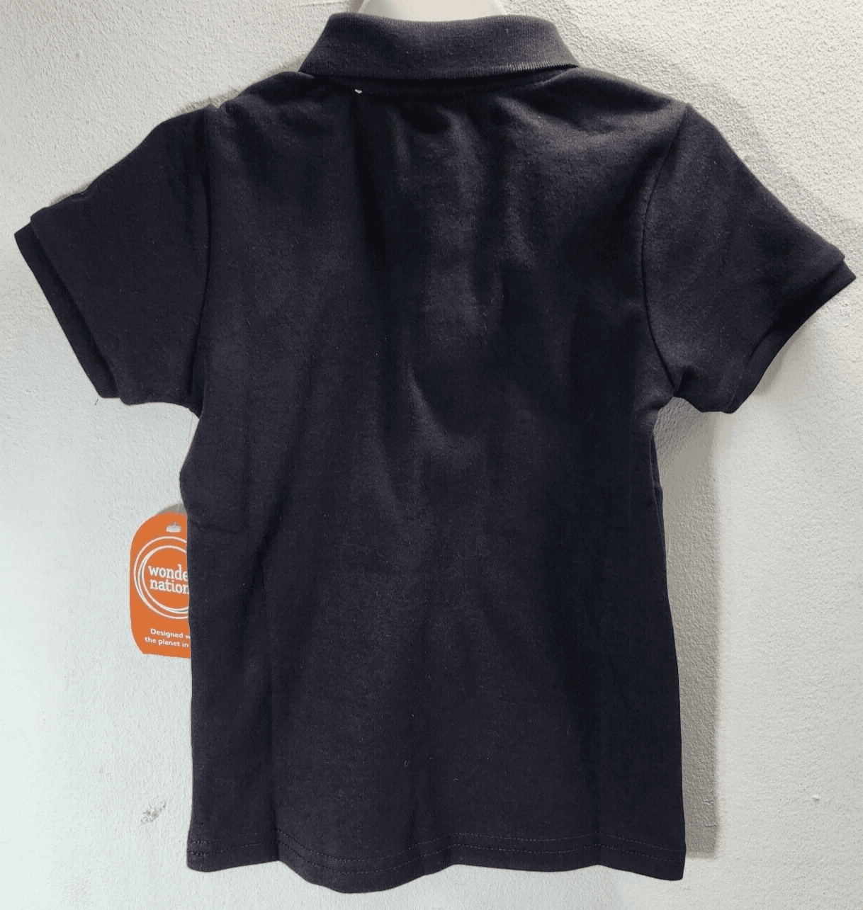 Wonder Nation Girl's Polo Shirt Size XS 4-5 Short Sleeve Black NEW - Thumbnail 6