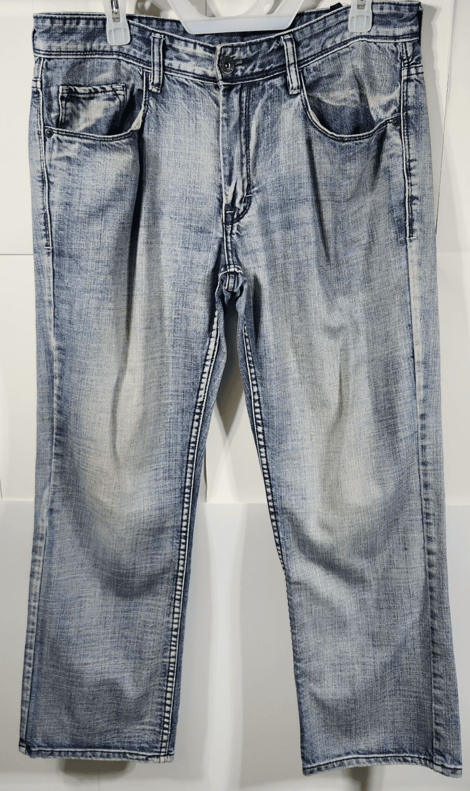 Buffalo David Bitton Jeans Men's Size 34 X 29 Driven Straight Blue Denim Pants - Thumbnail 5