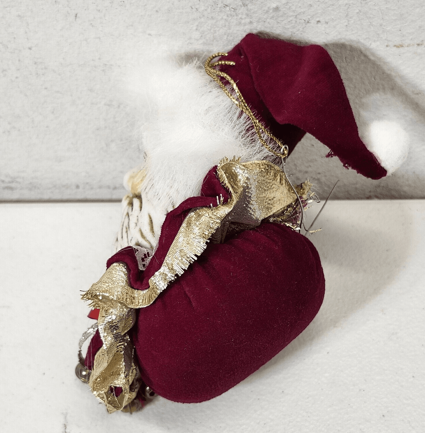 Vintage Santa Claus Head Ornament Holiday Tree Decoration Hanging - Thumbnail 4