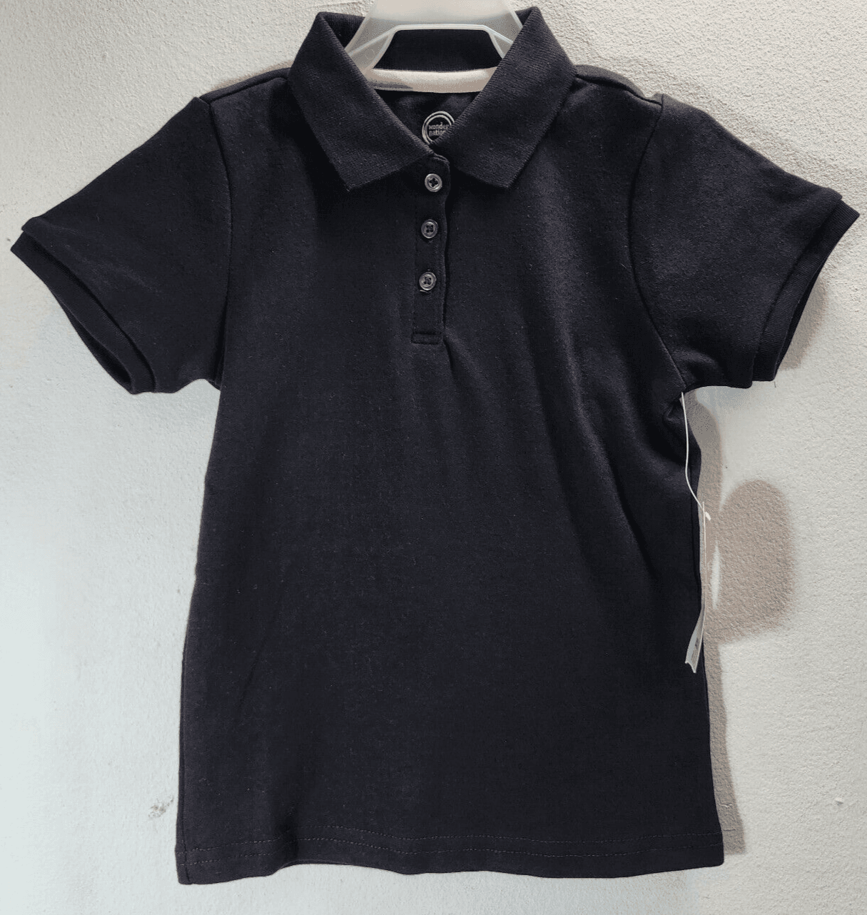 Wonder Nation Girl's Polo Shirt Size XS 4-5 Short Sleeve Black NEW - Thumbnail 5