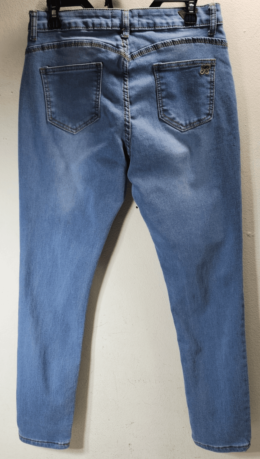 Red Bottoms Womens Mid Rise Bootcut Jeans Size 15/32 Blue Denim Pants - Thumbnail 4