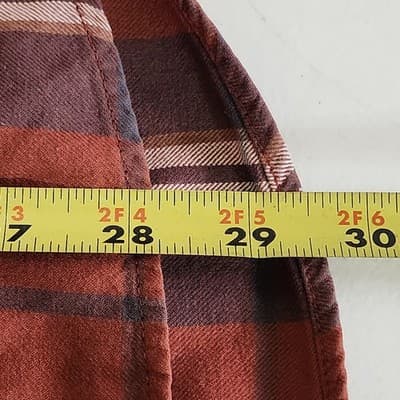 American Eagle Men's Large Shirt Button Up Vintage Fit Long Sleeve Plaid - Thumbnail 3