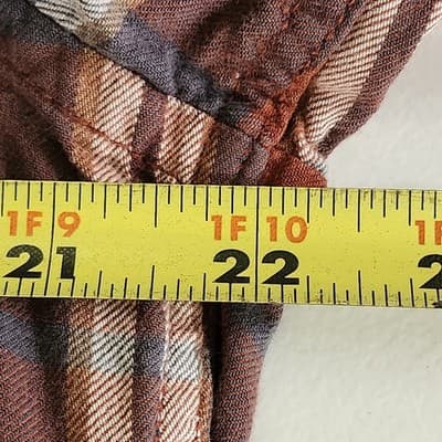 American Eagle Men's Large Shirt Button Up Vintage Fit Long Sleeve Plaid - Thumbnail 2