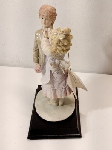 A Belcari Boy & Girl Couple Dear Arnart Sculpture 1984 Figurine Art Decor - Thumbnail 4