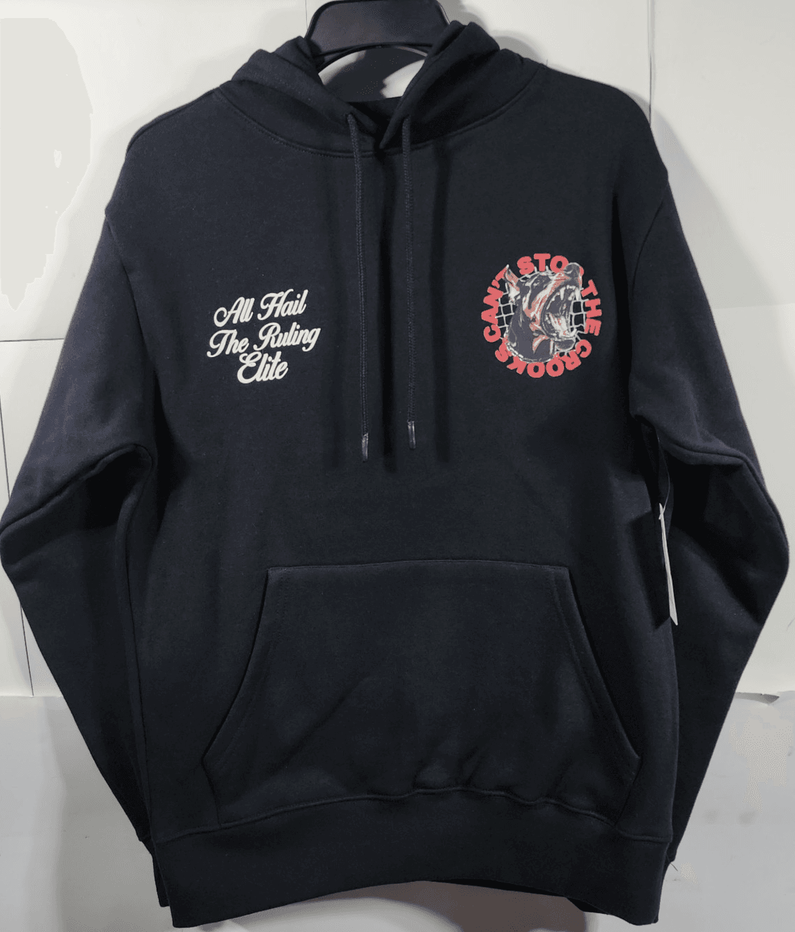Crooks & Castles Men's XS Hoodie Doberman Graphic Black Hooded Sweatshirt NEW - Thumbnail 5