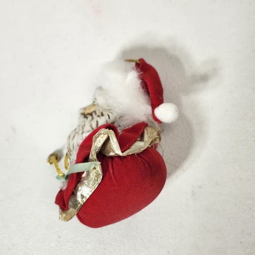 Vintage Santa Claus Head Ornament Holiday Tree Decoration Hanging - Thumbnail 4