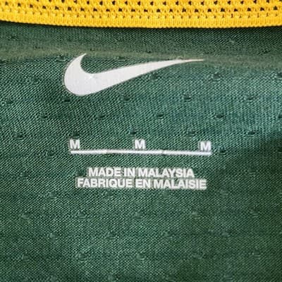 Nike Men's M Shirt Michigan State Spartans Long Sleeve Green Yellow - Thumbnail 8