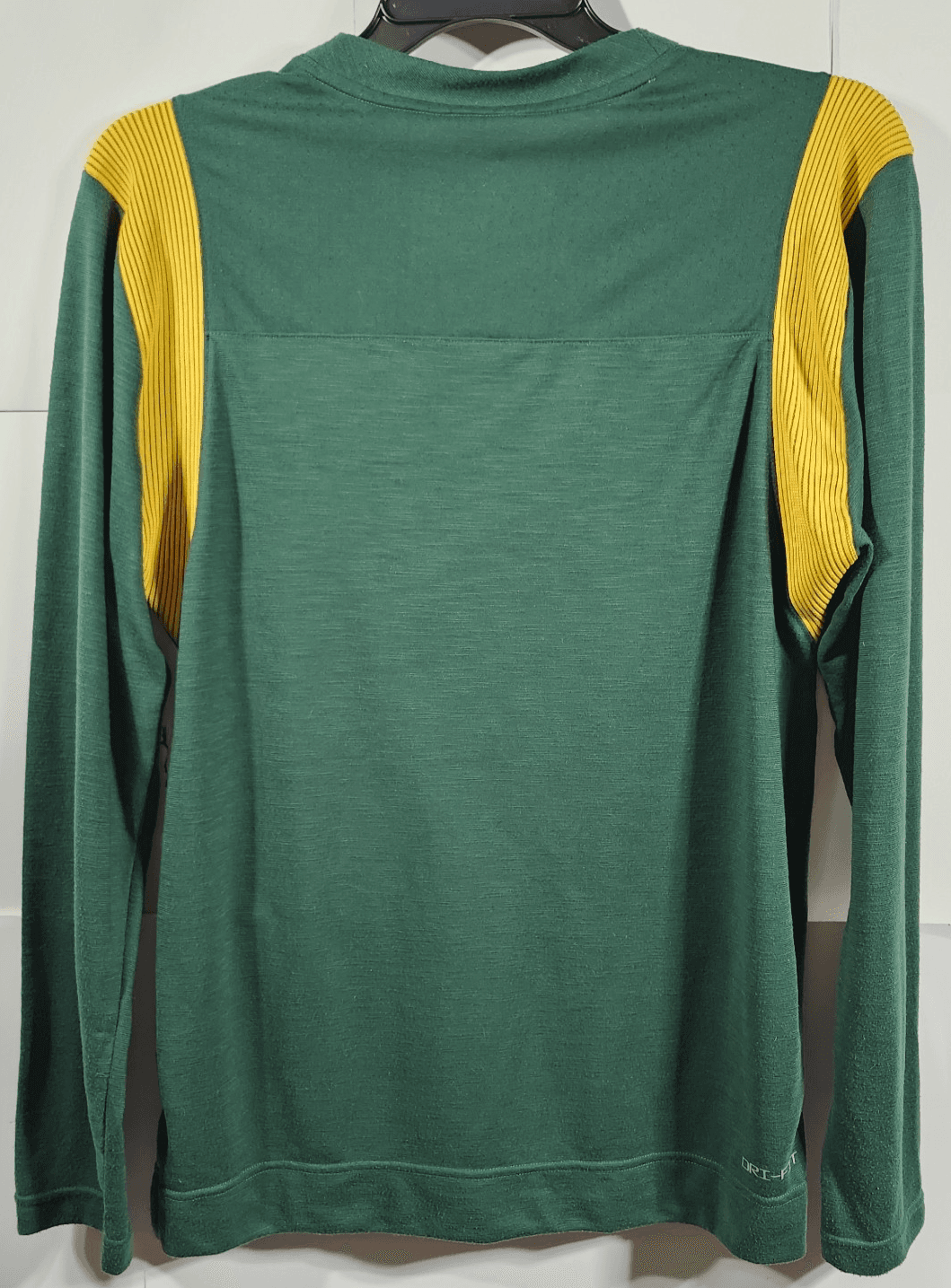 Nike Men's M Shirt Michigan State Spartans Long Sleeve Green Yellow - Thumbnail 6