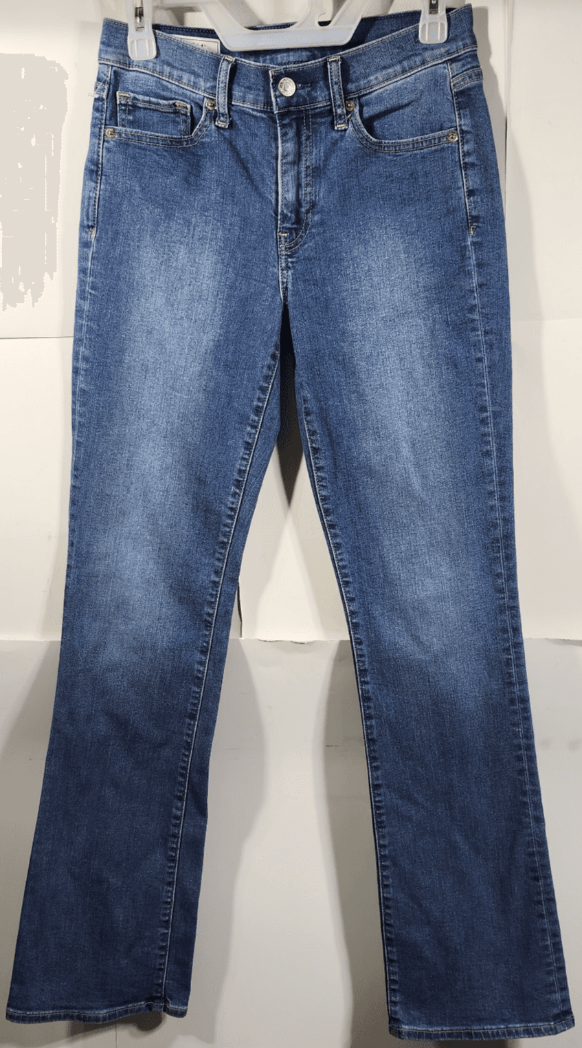 GAP Baby Boot Mid Rise Jeans Blue Wash Size 27x33 Classic Casual Normcore