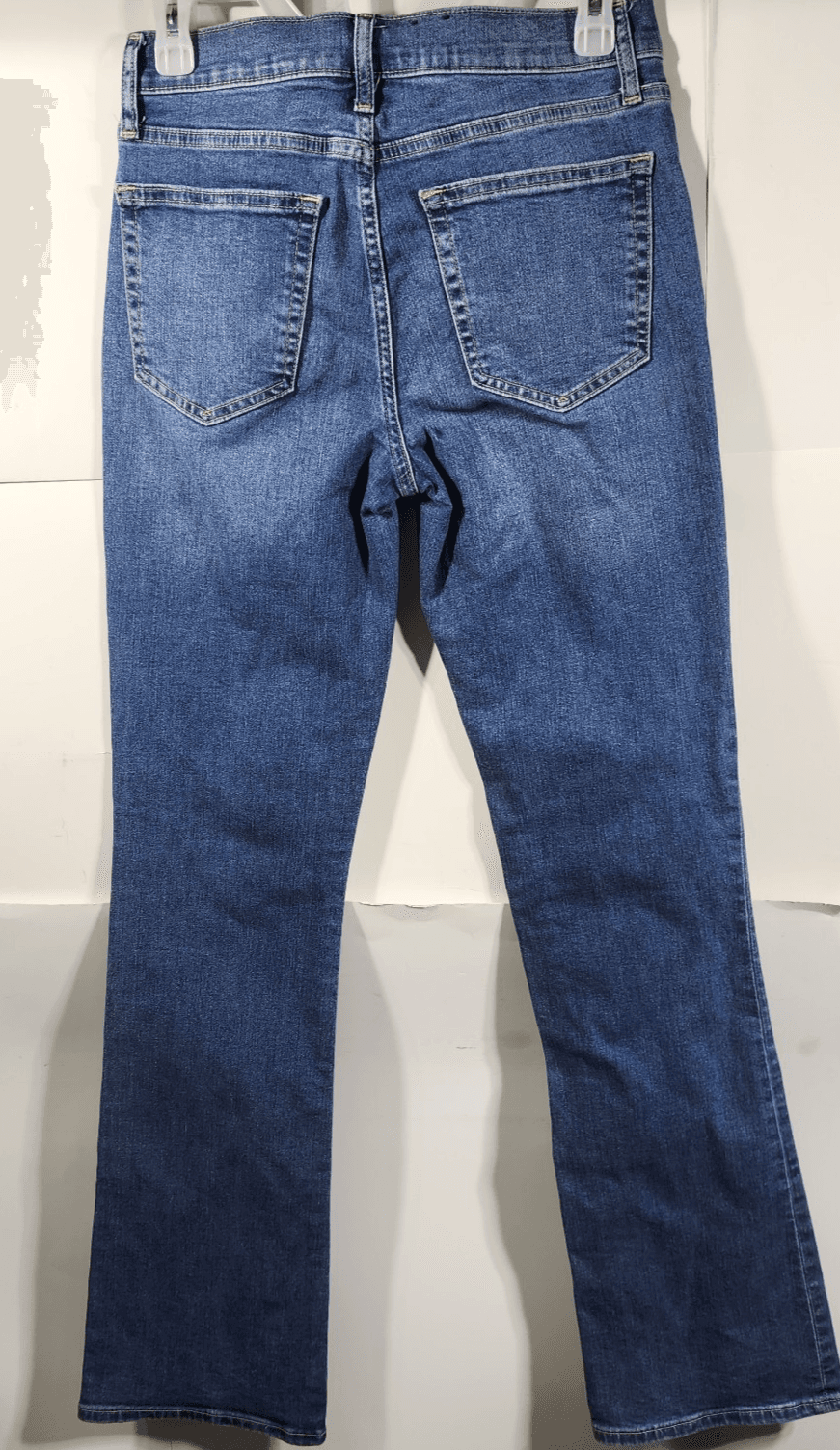 GAP Baby Boot Mid Rise Jeans Blue Wash Size 27x33 Classic Casual Normcore - Thumbnail 6