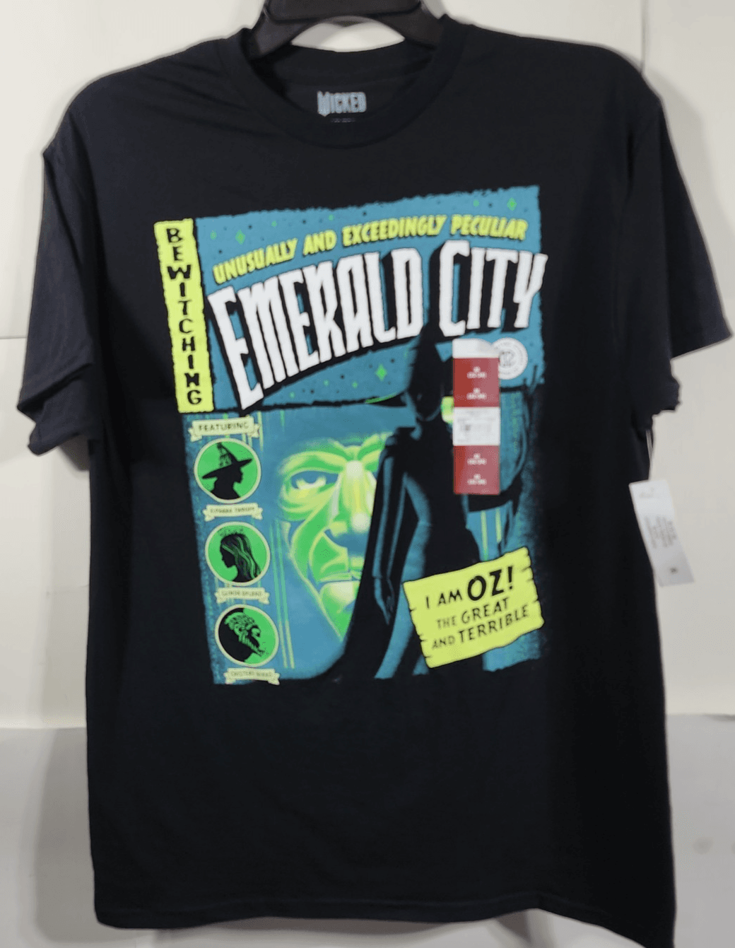 Emerald City Men's M Tshirt Black Graphic Short Sleeve Cotton NEW - Thumbnail 5