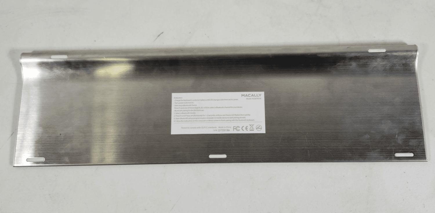Macally Ultra Slim USB Wired Keyboard Model ACEBTKEYA - Thumbnail 5