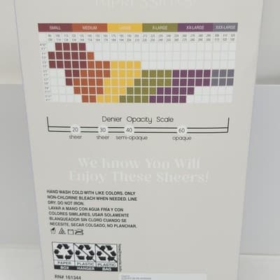 Silk Impressions Pantyhose 2 Pack Small Black 15 Denier Ultra Fine Sheer - Thumbnail 5