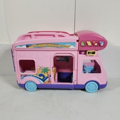 VTech Starlight Vacation Camper Pink Teaching Kids Toy Vehicle Tested Works - Thumbnail 2